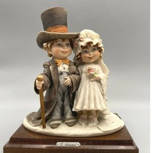 Armani Bride & Groom Wedding Day Child's Play 1982 Florence Italy